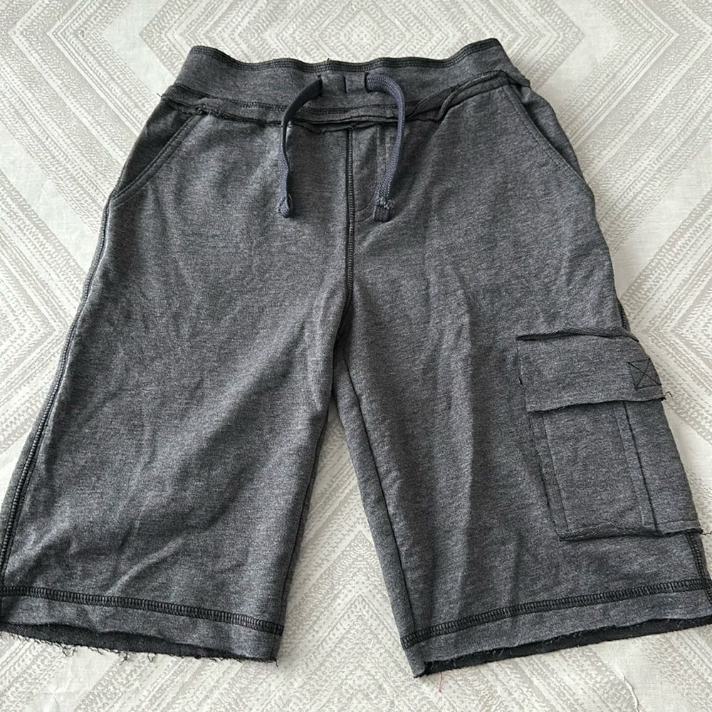 Mish Boys Dark Grey Cargo Sweat Shorts